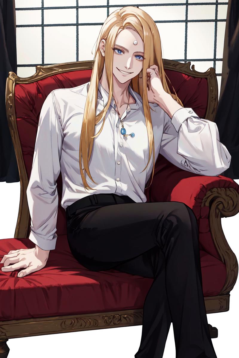 15511-1001501309-masterpiece, best quality, highres, 1boy zenos, white shirt, black pants  sitting, smile.png